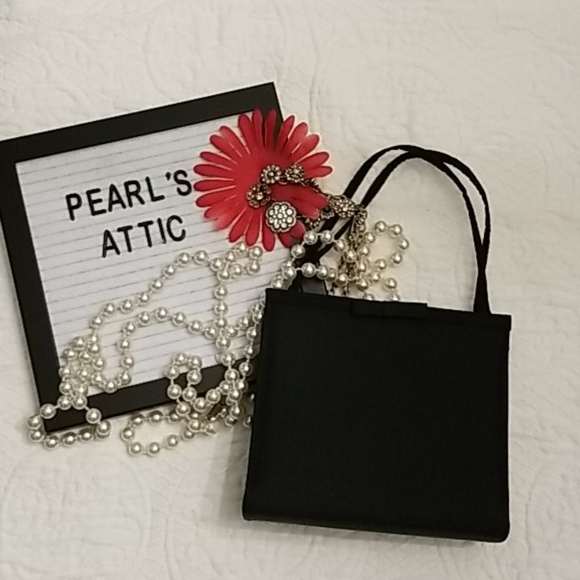 𝅺Vintage Black clutch - Picture 1 of 7